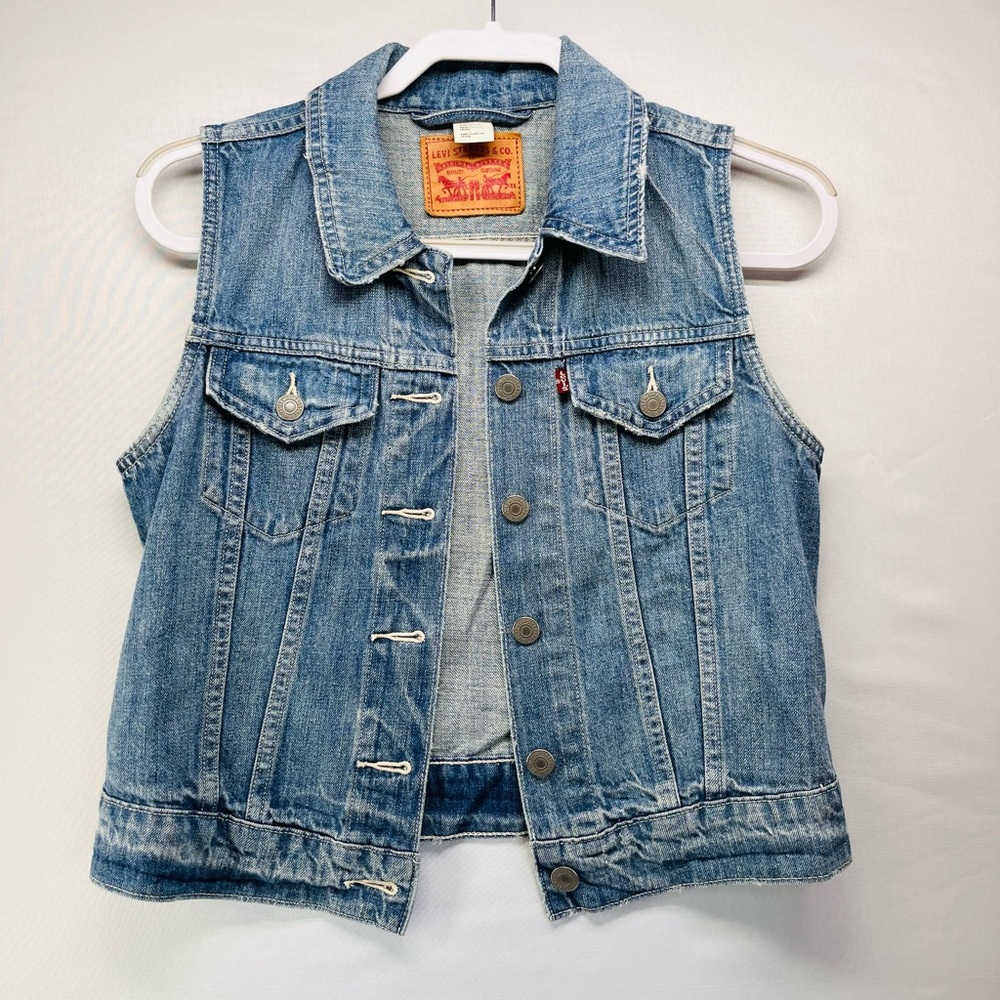 Levi's Classic Blue Denim Vest